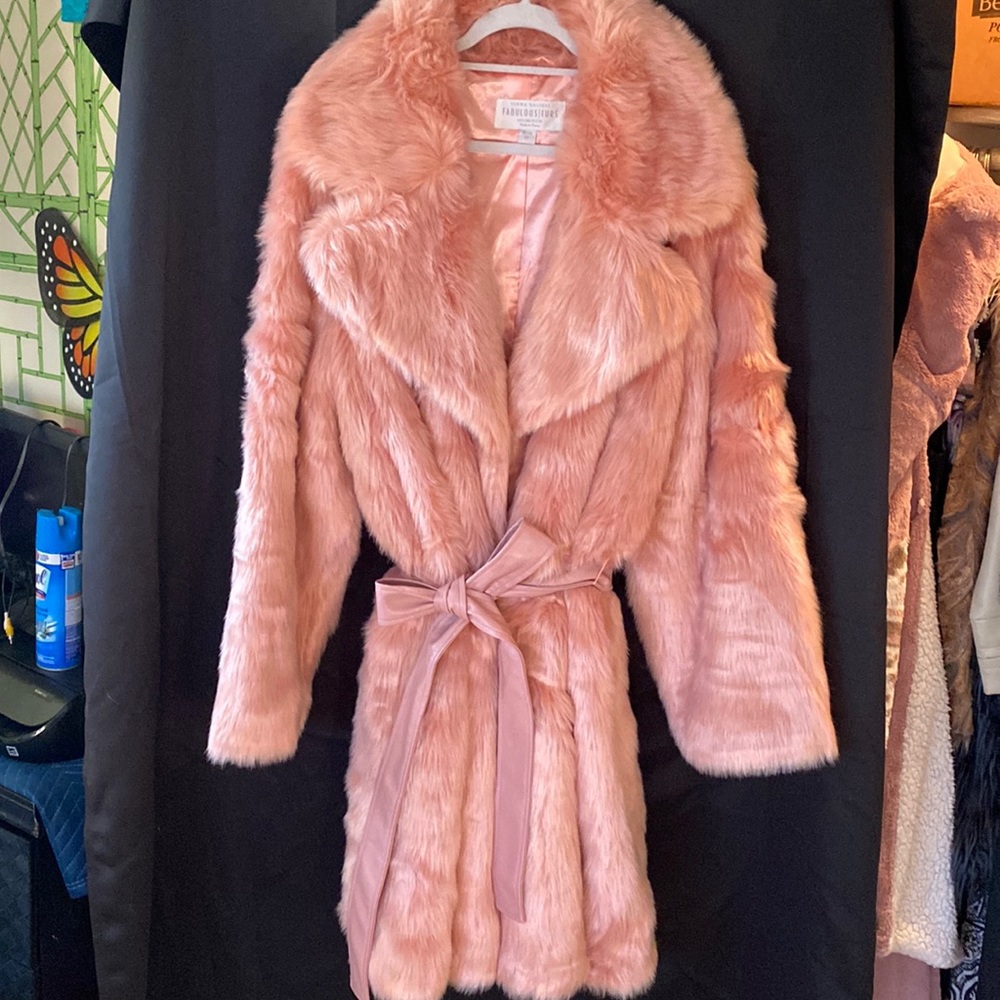 Fabulous furs, faux fur coat